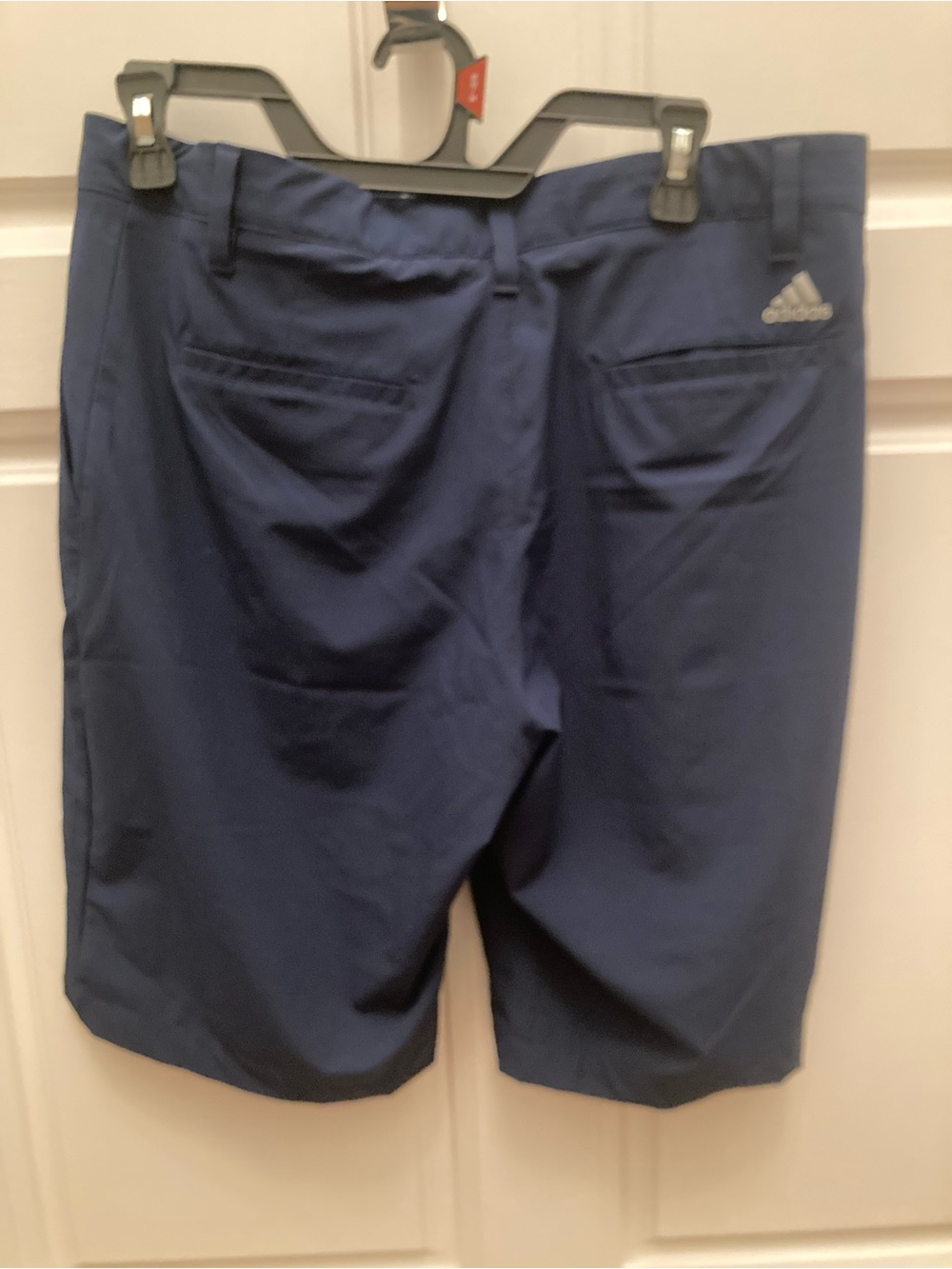 adidas Men's Navy Flat-Front Golf Shorts - Picture 2 of 5